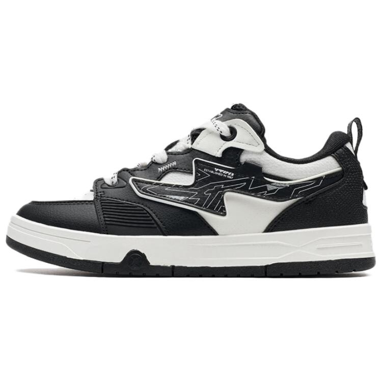 

Кроссовки XTEP Skateboard Shoes Women's Low-Top Black White, черный/белый