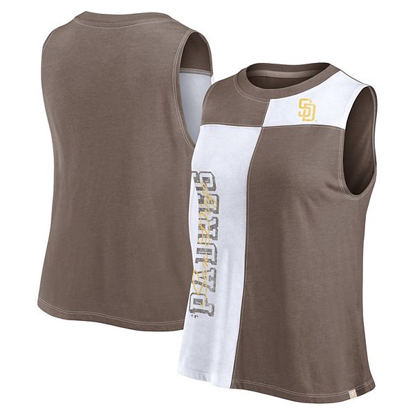 

Женский топ color-block San Diego Padres в цвете brown/white от Fanatics Unbranded