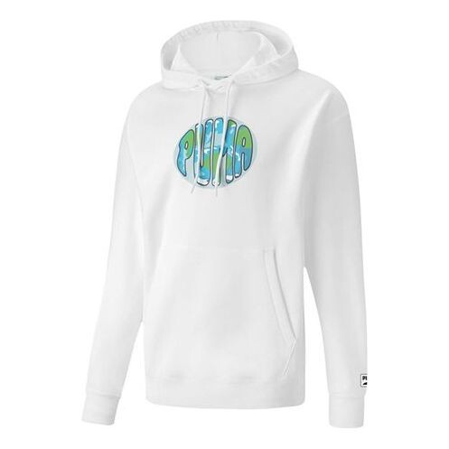 

Толстовка downtown printing pullover casual white Puma, белый