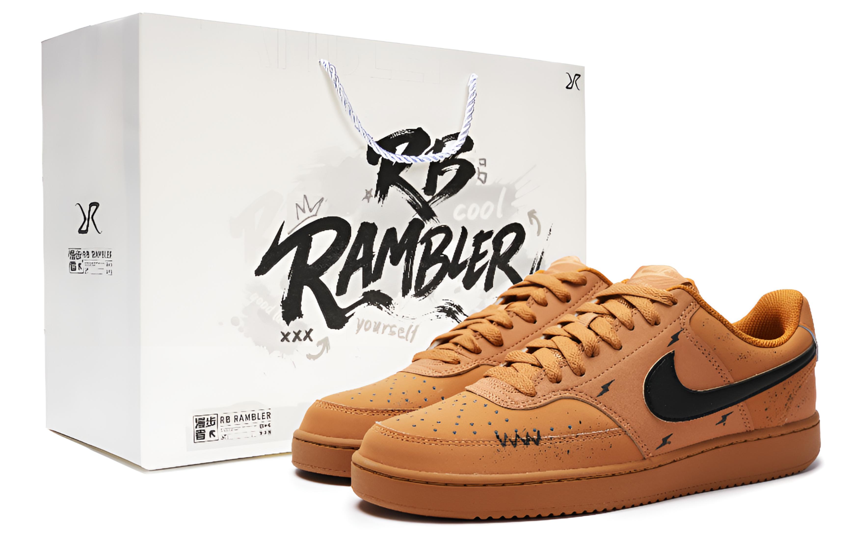 

Nike Court Vision 1 устойчивые к истиранию низкие скейтборд кроссовки unisex brown