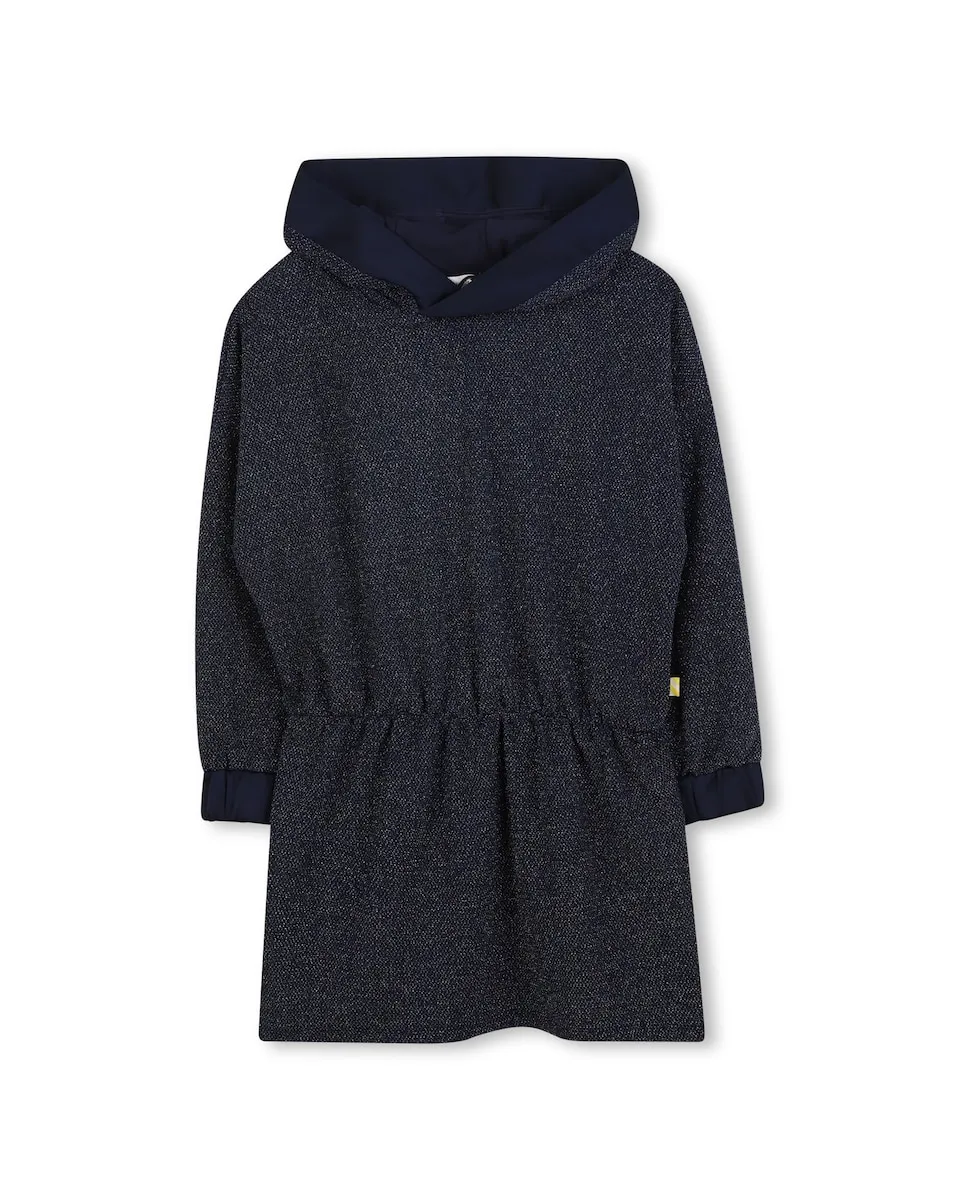 

Детское платье с капюшоном и длинными рукавами Billieblush, темно-синий