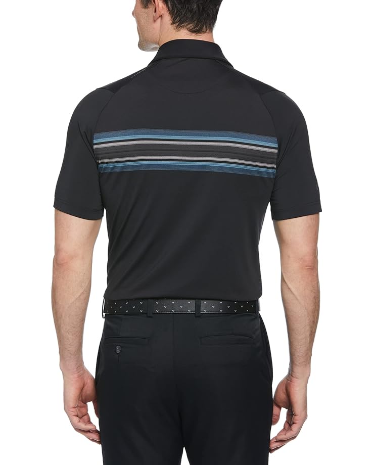 

Поло Callaway Yarn-Dyed Space Dye Horizontal Heritage Jacquard Polo, цвет Caviar