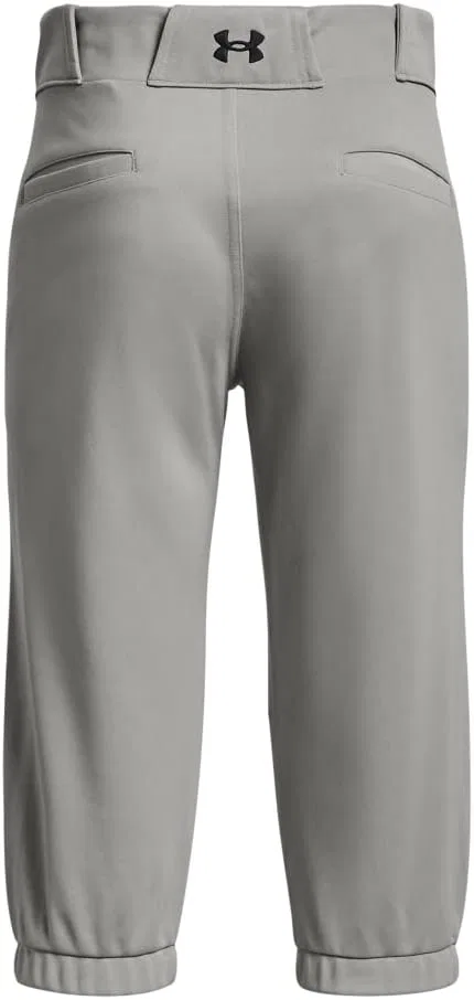 Спортивные брюки для софтбола Under Armour для девочек, размер 22, (075) Baseball Gray//Black — фото 2
