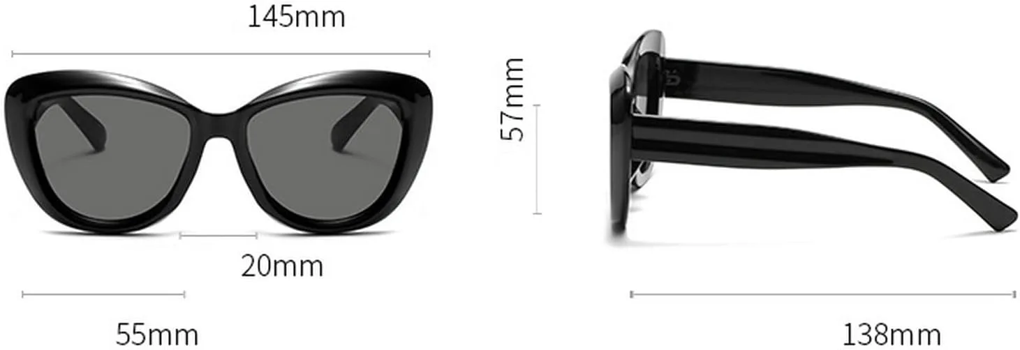 

Модные солнцезащитные очки «кошачий глаз» для женщин, ретро-очки большого размера, винтажные женские солнцезащитные очки с защитой от УФ-излучения UV400 mincl, Green