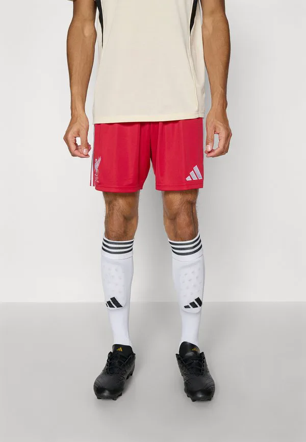 Футбольные шорты «ливерпуля» на сезон 25/26, домашняя форма клуба. Adidas Performance, Strawberry Red
