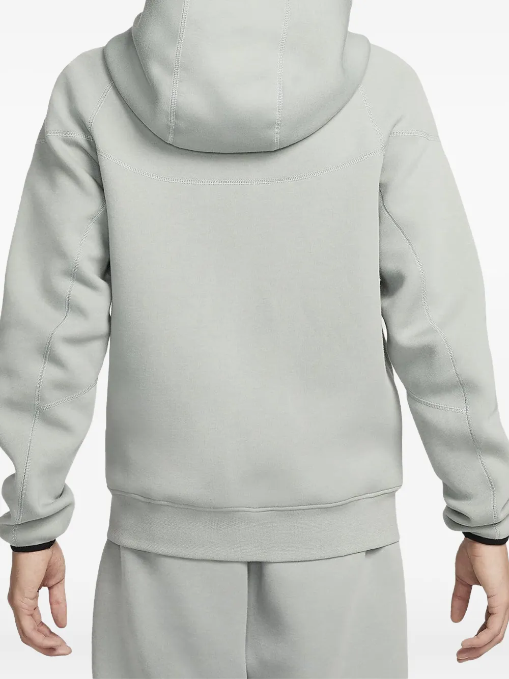 Худи Tech Fleece Mica Green/Black Nike, зеленый — фото 2
