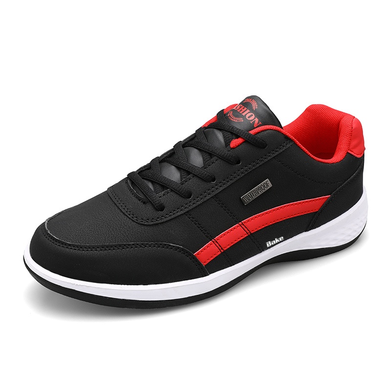 

BAKE Износостойкие и легкие мужские низкие кеды Casual Black, цвет Black