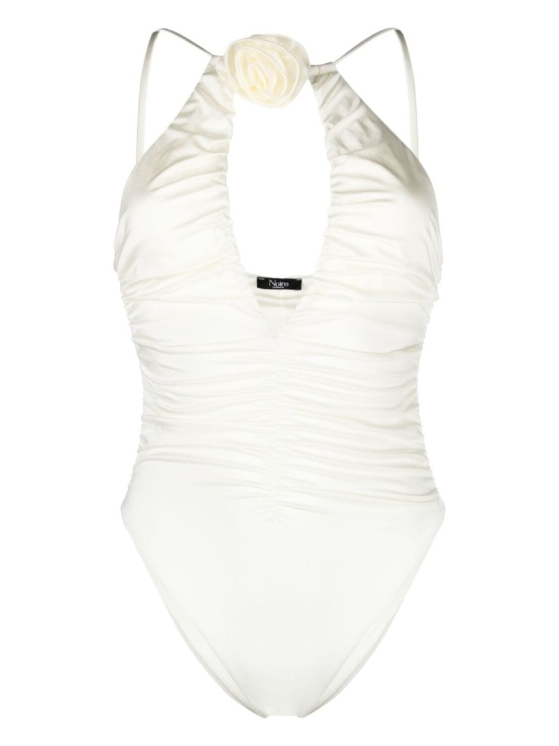 

Noire Swimwear купальник с цветочной аппликацией, белый