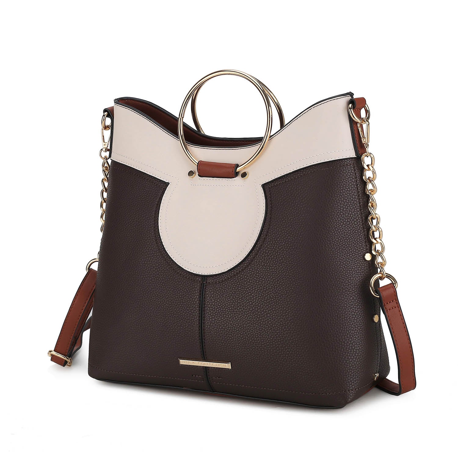 

Женская сумка-портфель Kylie Top Handle Satchel из веганской кожи от Mia k MKF Collection By Mia K., цвет coffee, Коричневый, Женская сумка-портфель Kylie Top Handle Satchel из веганской кожи от Mia k MKF Collection By Mia K., цвет coffee