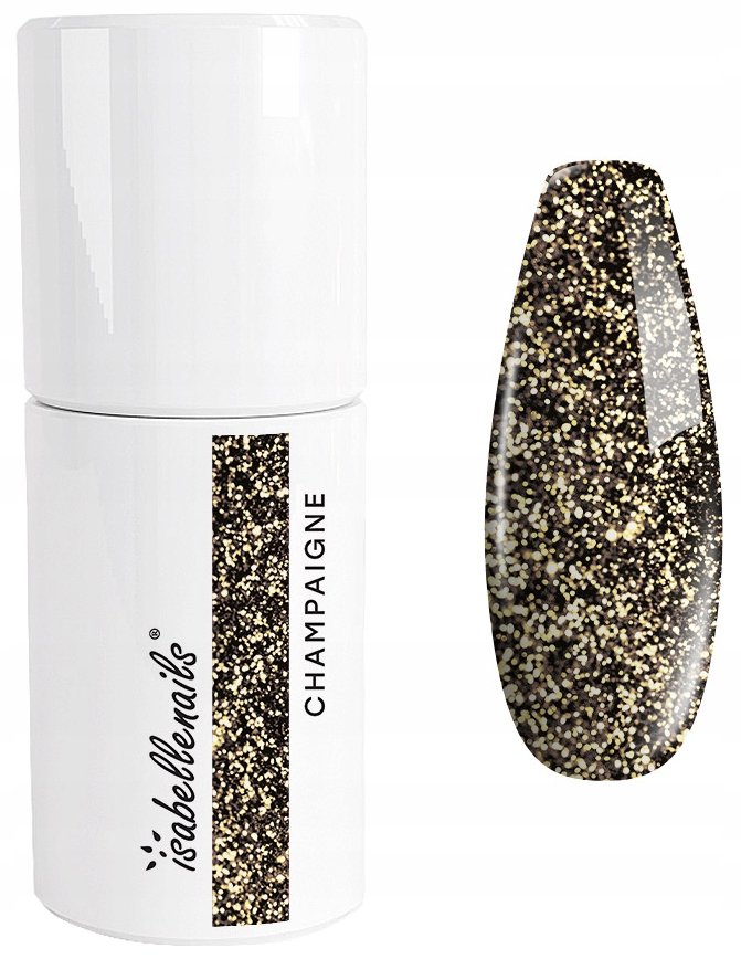 

ГИБРИДНЫЙ ЛАК ДЛЯ НОГТЕЙ 374 CHAMPAIGNE ISABELLENAILS GOLD GLITTER