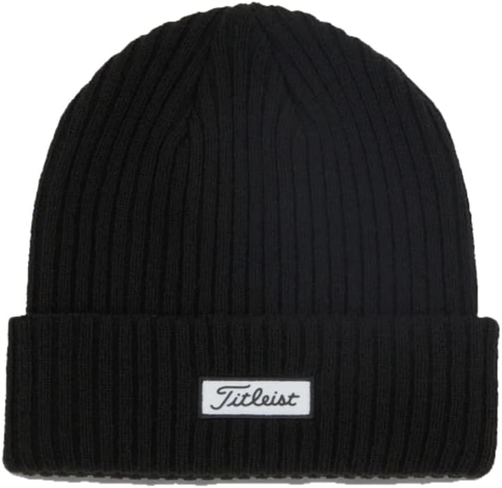 

Вязаная шапка Titleist Golf Charleston Cuff Knit, Black/White