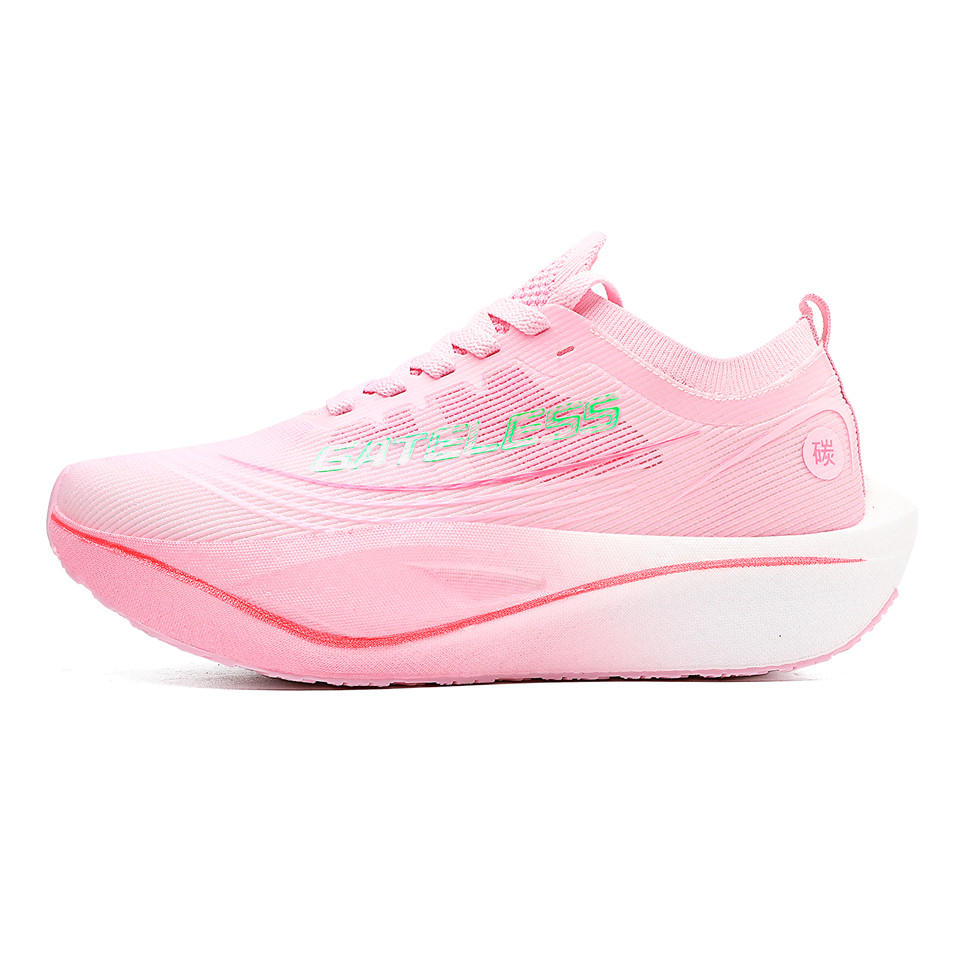 

Низкие кроссовки для бега unisex cherry blossom pink green GATELESS, WJMY-S01 Cherry Blossom Pink зеленый