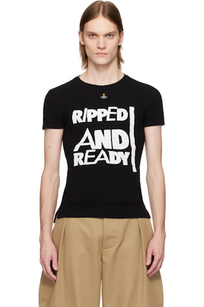 

Черная футболка «Ripped & Ready» из Перу Vivienne Westwood
