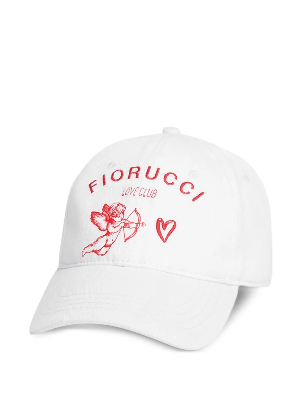

Бейсболка с вышитым логотипом купидона Fiorucci, белый