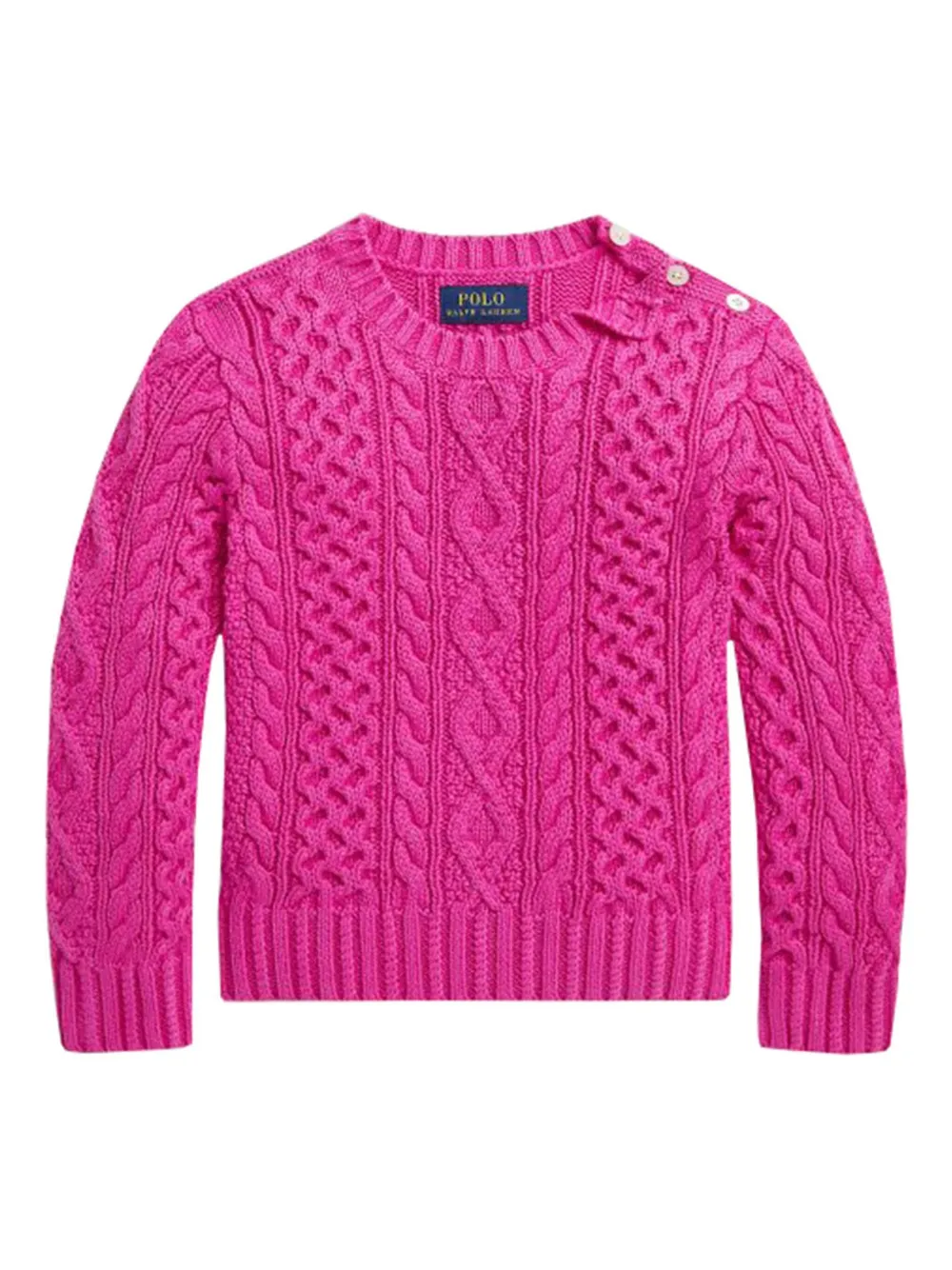 

Хлопковый джемпер POLO RALPH LAUREN KIDS, розовый