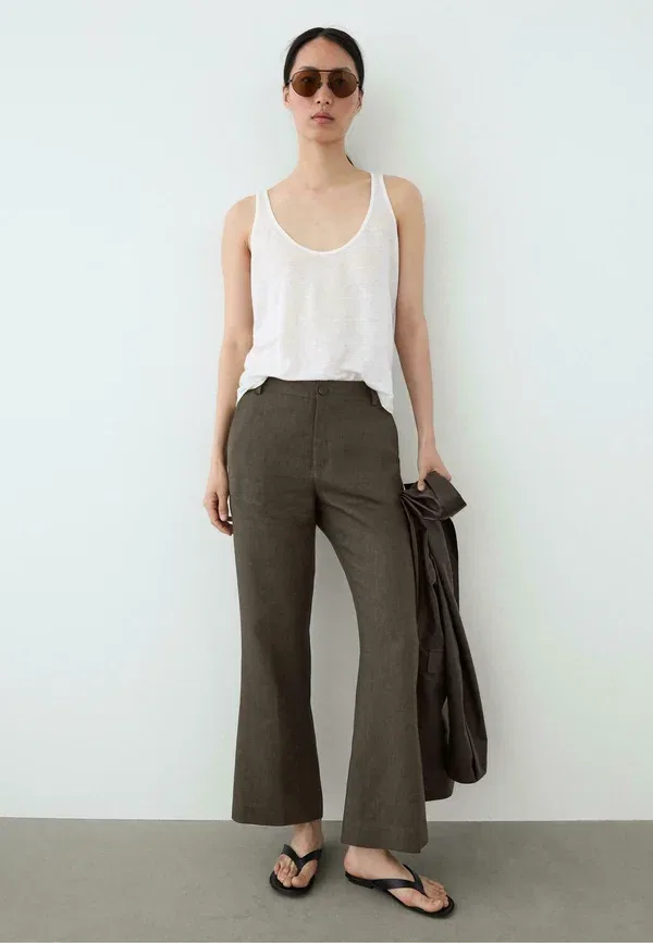 Брюки Massimo Dutti, хаки — фото 2