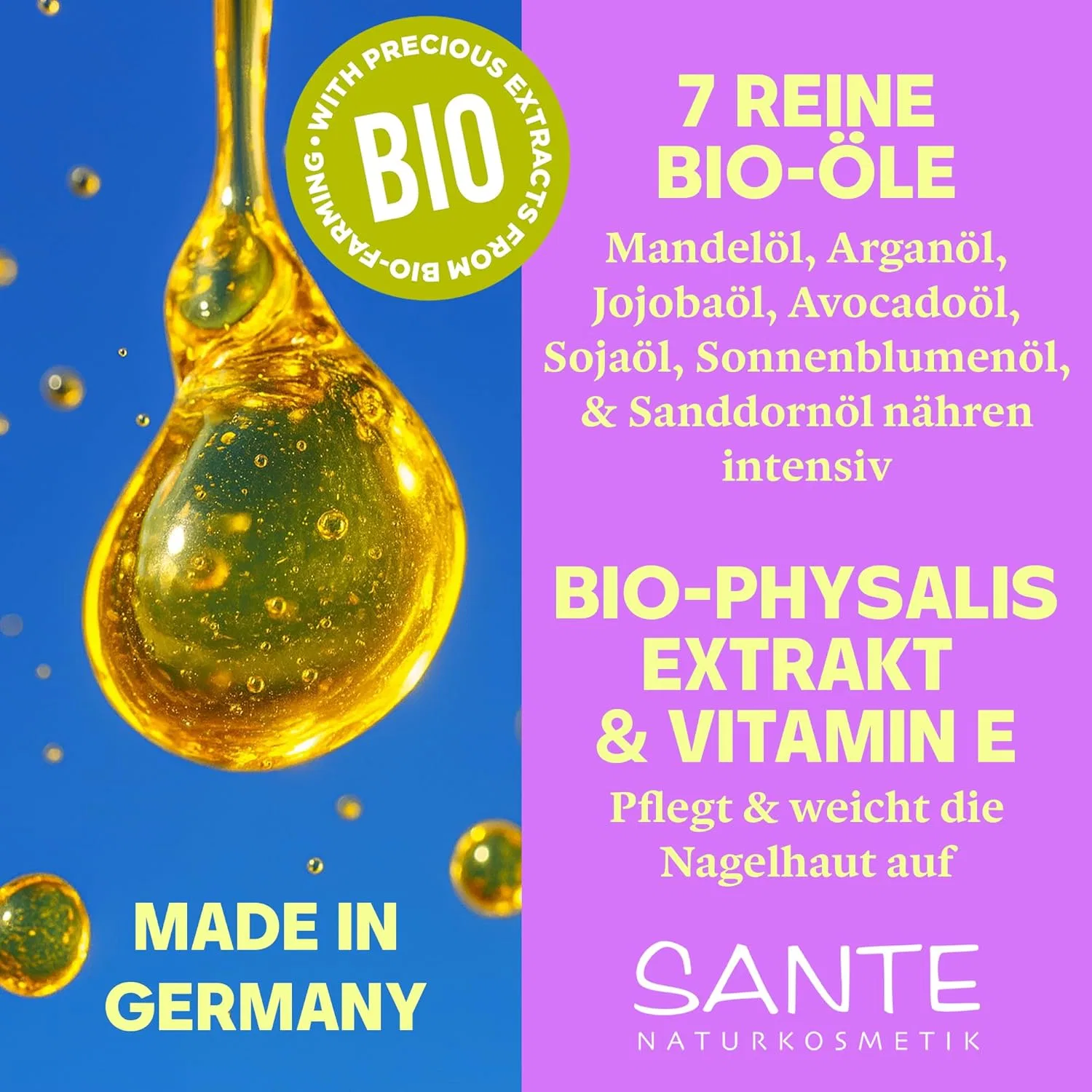 Масло для ногтей и кутикулы Sante Naturkosmetik, 15 мл (3 штуки) Sante Naturkosmetik — фото 3