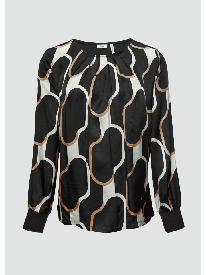 

Футболка в цвете 99A1_черная s.Oliver, Черный, Футболка в цвете 99A1_черная s.Oliver