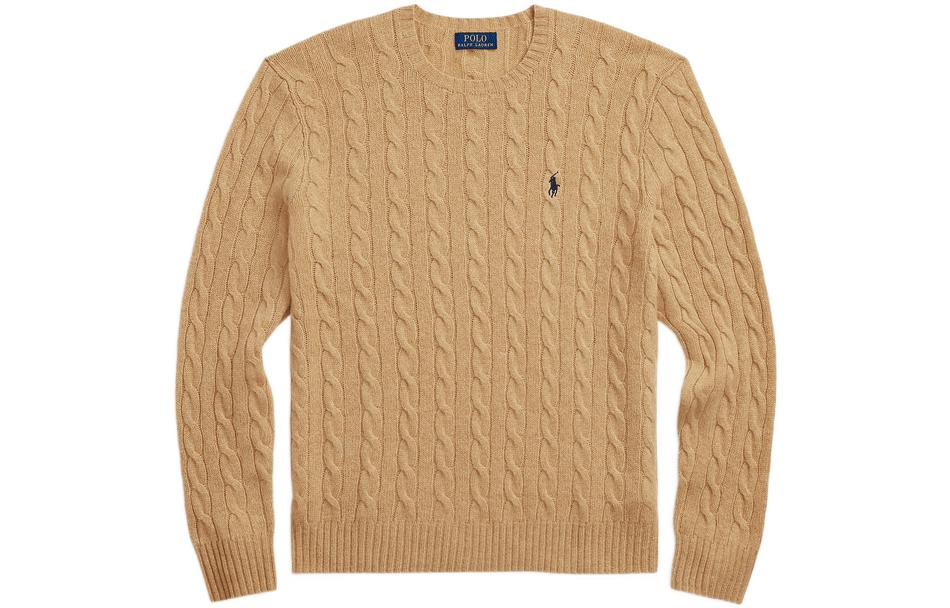 Polo Ralph Lauren Свитер кабельной вязки с логотипом — фото 3