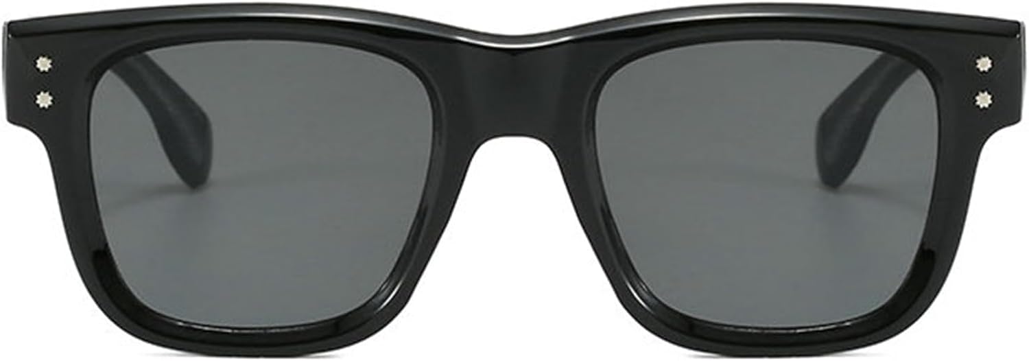 

Солнцезащитные очки Willochra Retro увеличенного квадратного размера для женщин и мужчин, винтажные дизайнерские солнцезащитные очки с заклепками, для активного отдыха, защита от УФ-излучения UV400, C1