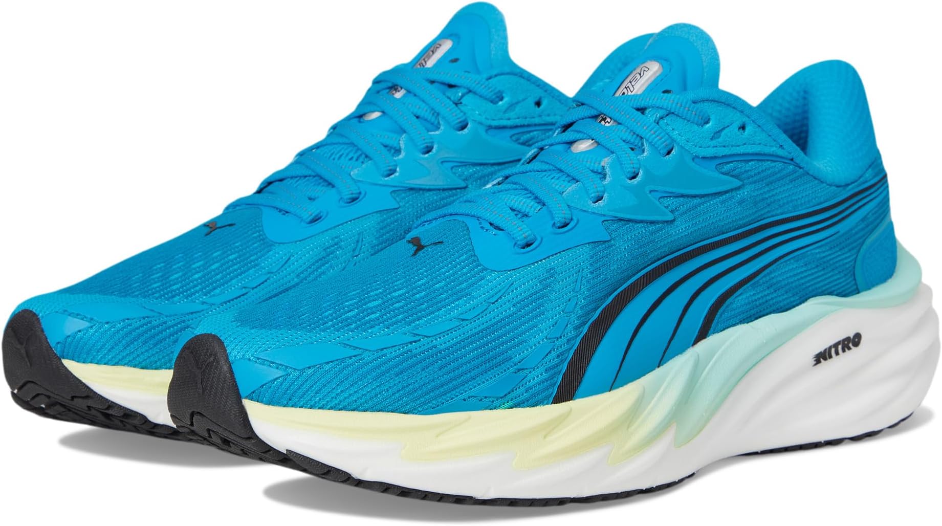 

Кроссовки PUMA Men's Velocity Nitro Running Shoes, Speed Blue/Gold Moon