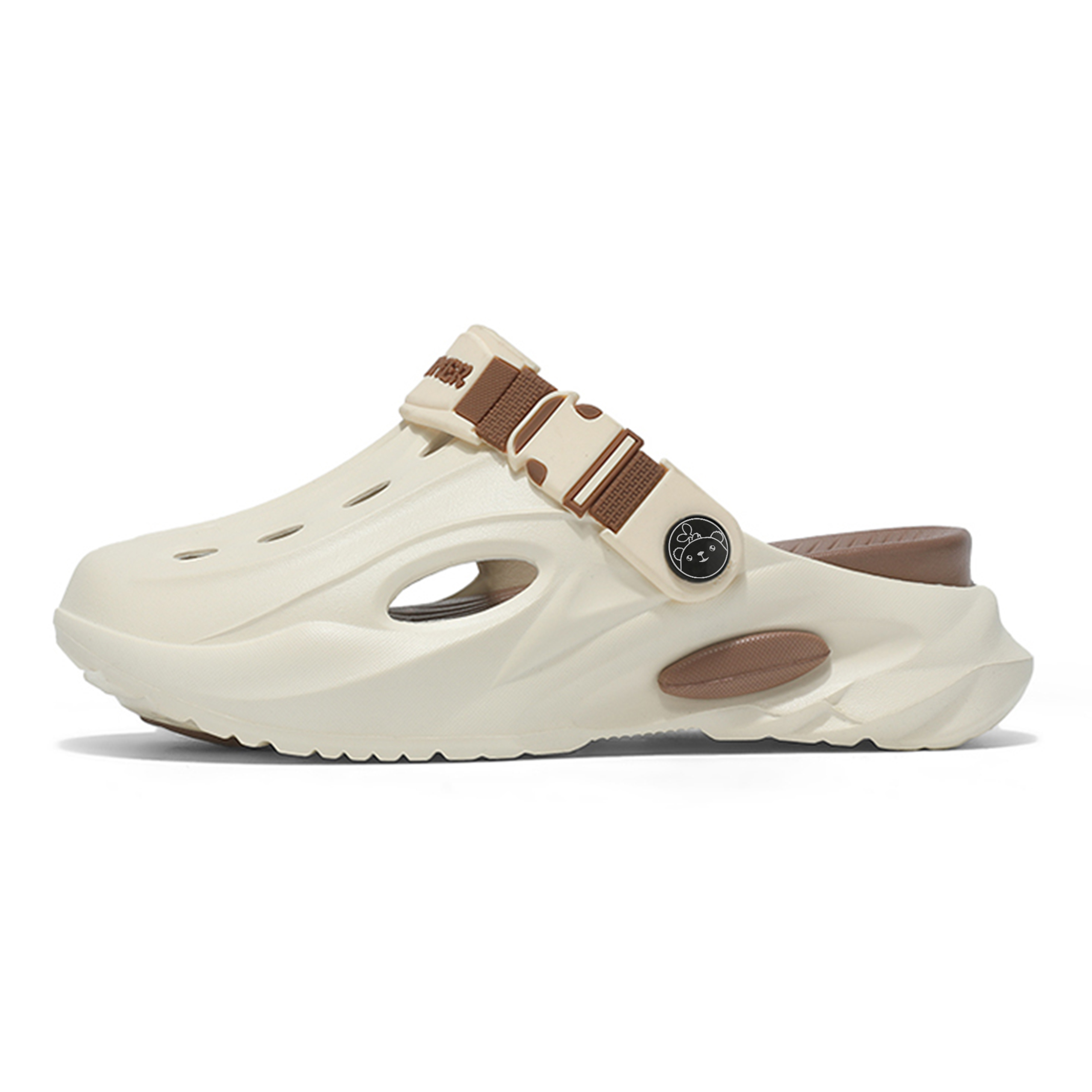 

Budding Bear Клоги унисекс бежево-коричневые, цвет Beige Brown
