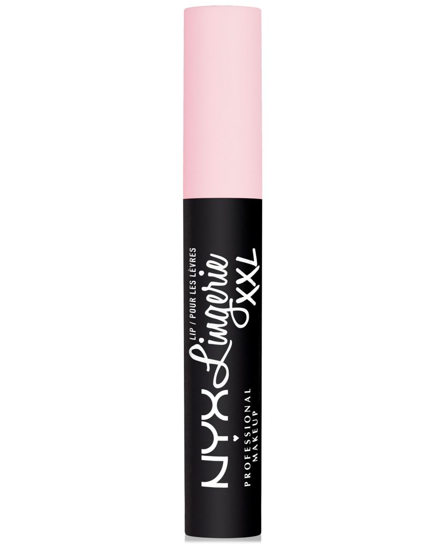 Матовая жидкая помада NYX Professional Makeup Lip Lingerie XXL Long-Lasting, naughty noir, 4 мл — фото 3