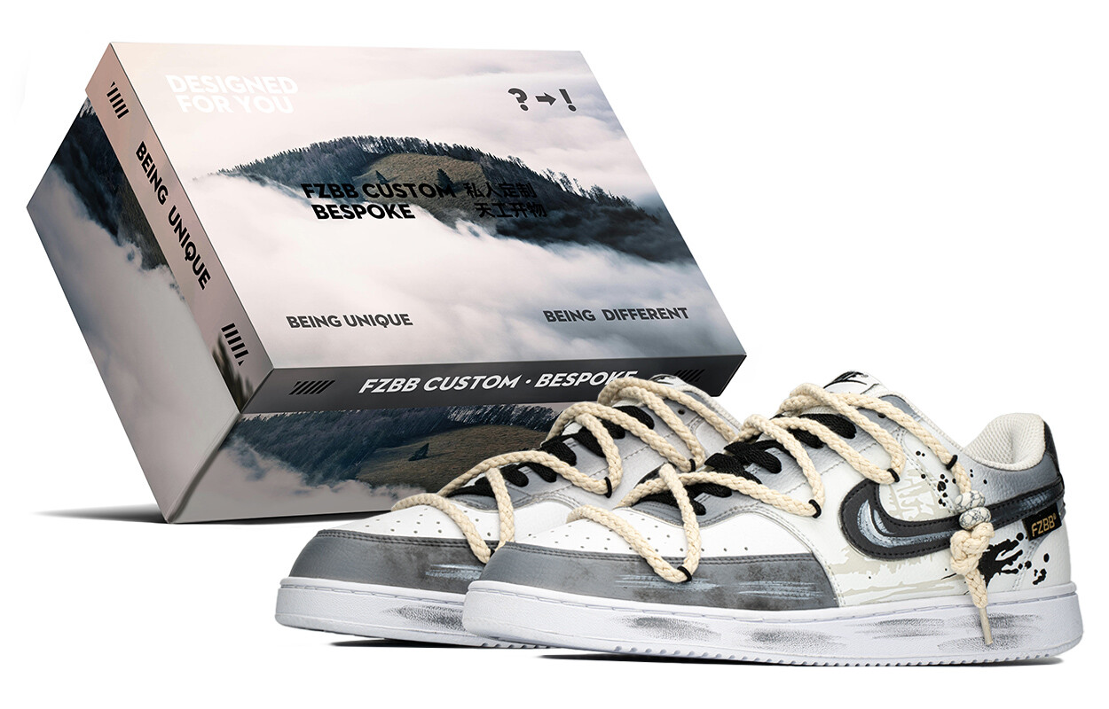 

Кроссовки для скейтборда Court Vision 1 мужские низкие черный/синий Nike