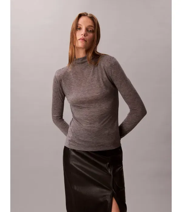 Полуводолазка slim fit Calvin Klein, серый