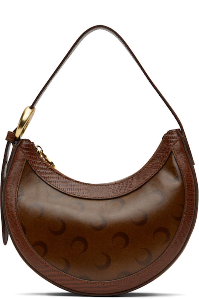 

Мини-сумка Eclips из искусственной кожи с аэрографией Brown Moon Marine Serre