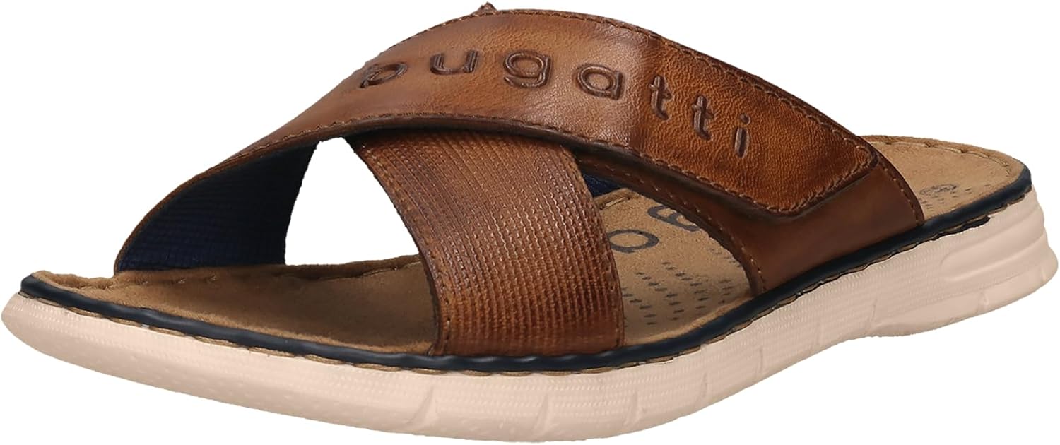 Мужские шлепанцы Bugatti, XX, Cognac
