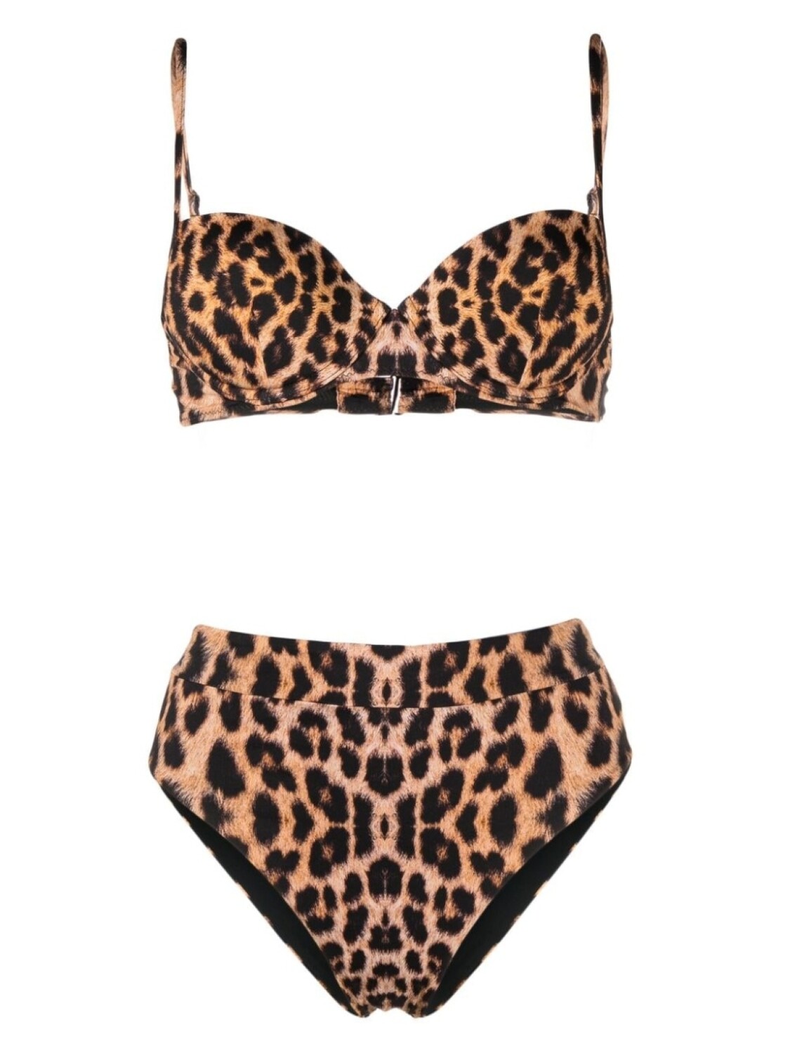 

Noire Swimwear бикини с леопардовым принтом, нейтральный цвет