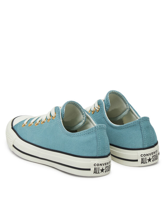 Тканевые кроссовки Chuck Taylor All Star Leather A13817C Converse, синий — фото 3