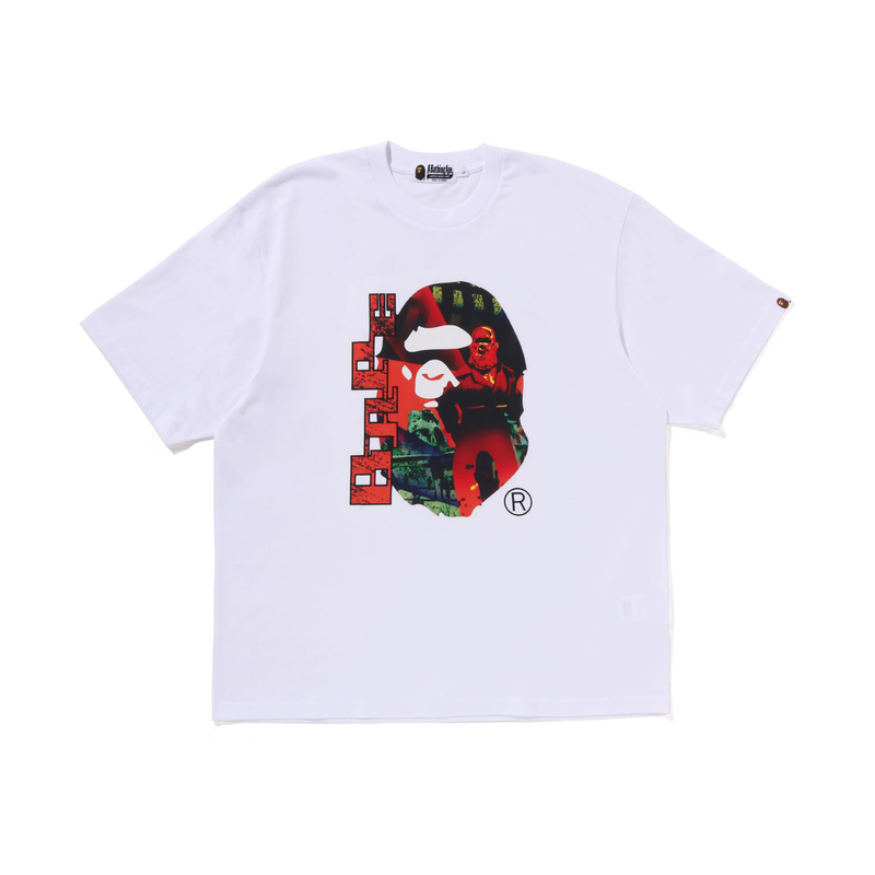 Футболка с принтом A BATHING APE, черная BKX — фото 4