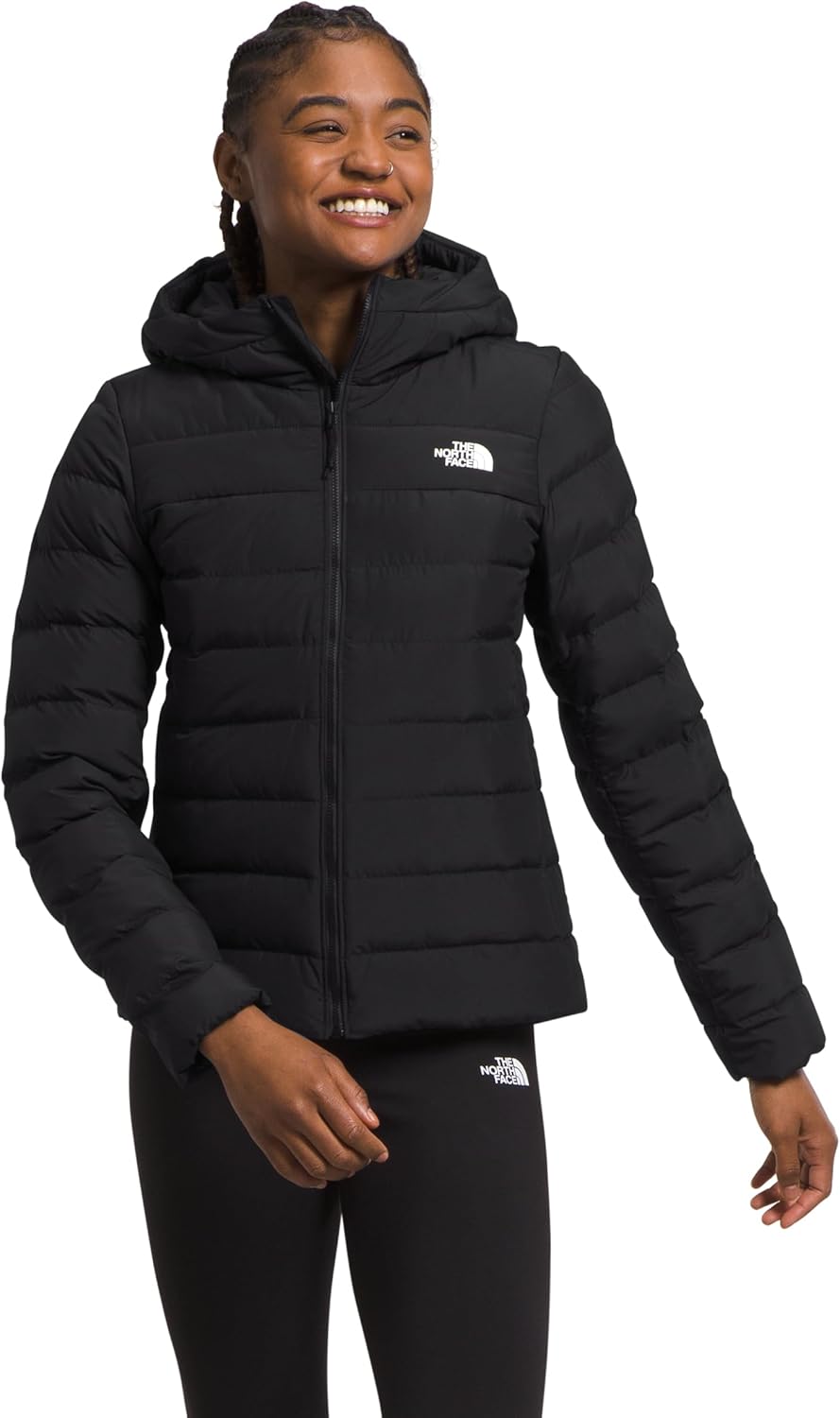 

THE NORTH FACE Женская утепленная куртка Aconcagua 3 с капюшоном, защита от ветра и влаги, регулируемый трехсекционный капюшон со шнурком, Tnf Black-npf