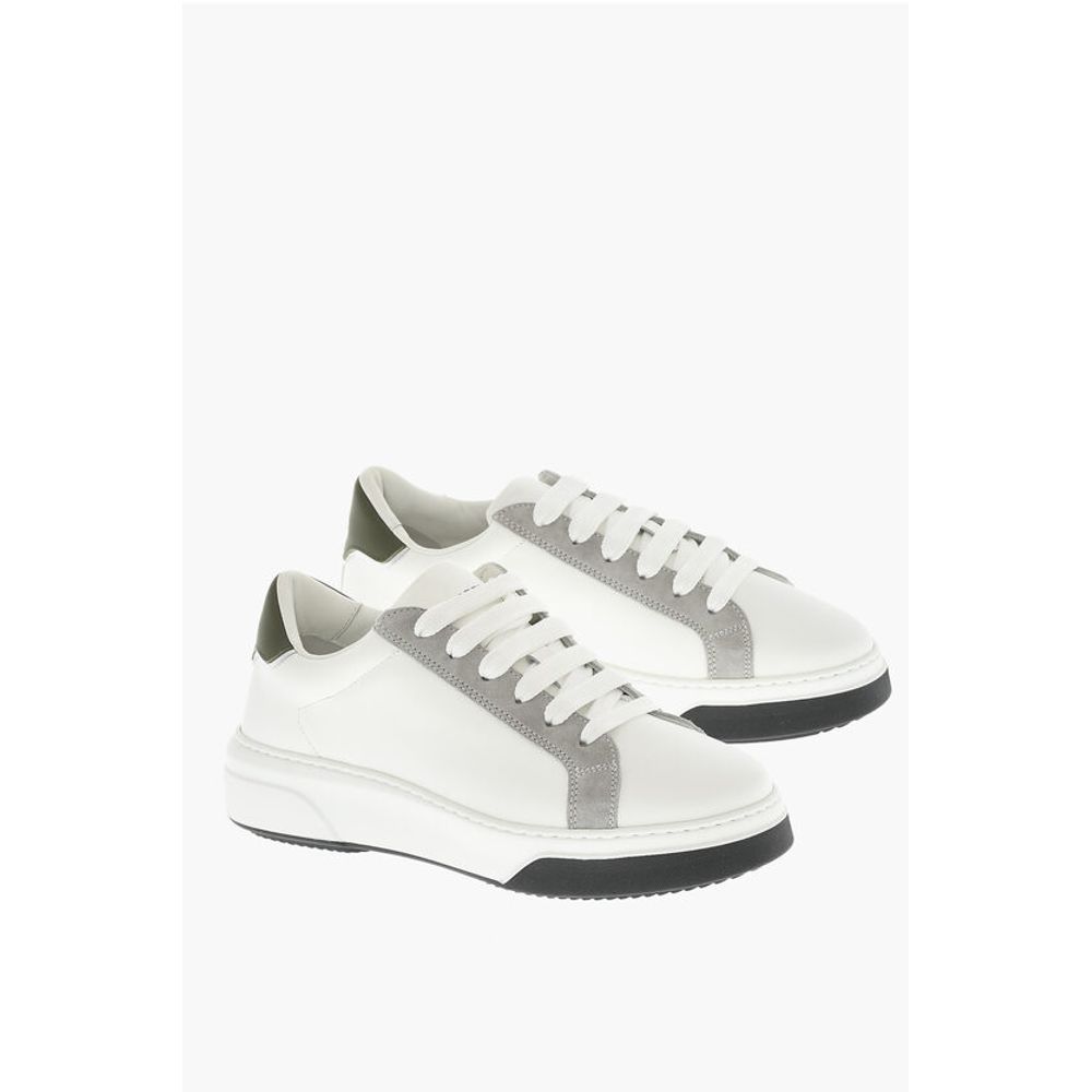

Кожаные низкие кроссовки BUMPER Dsquared2, White