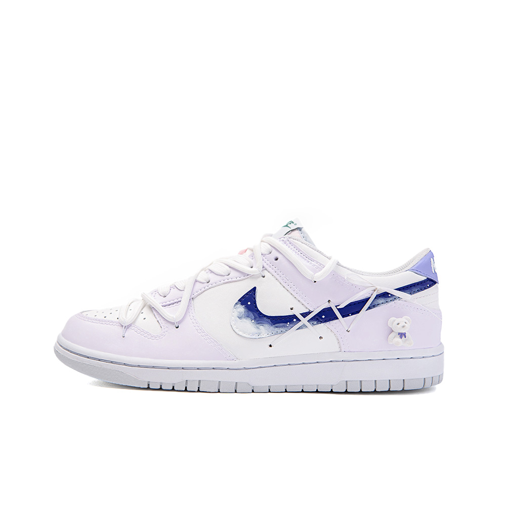 

Кроссовки Nike Dunk Skateboarding Shoes Women's Low-top White, цвет Light Lavender