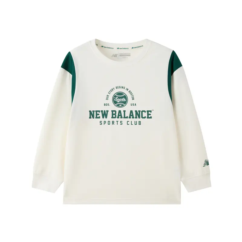 

Свитшот Sports Club NB для детей 3-7 лет New Balance, слоновая кость