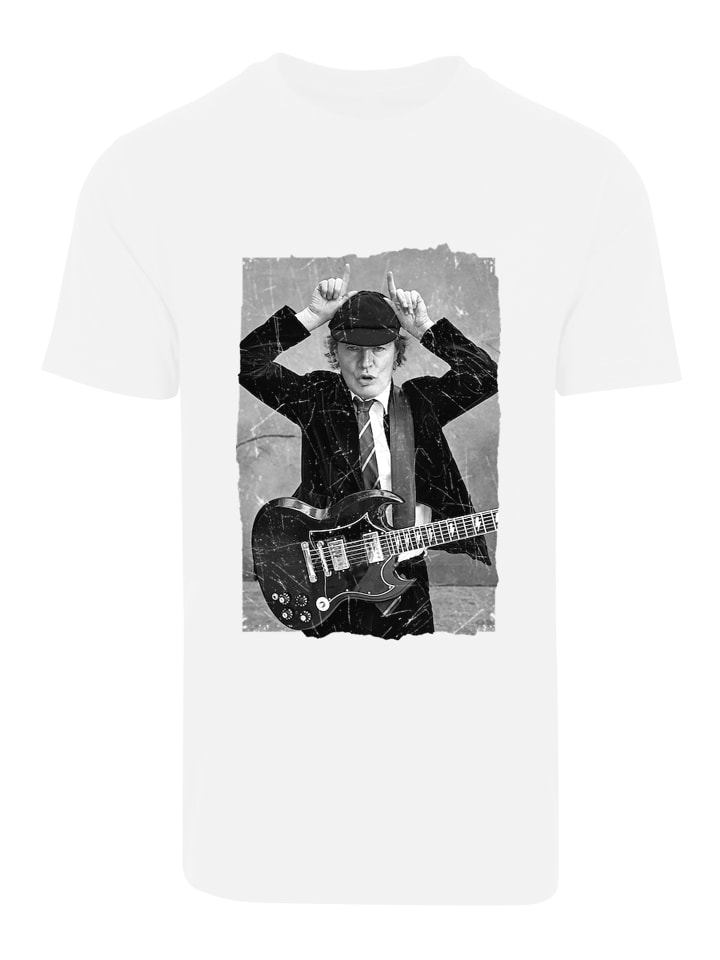 

Футболка F4NT4STIC ACDC Angus Young Foto für Kinder & Herren, белый