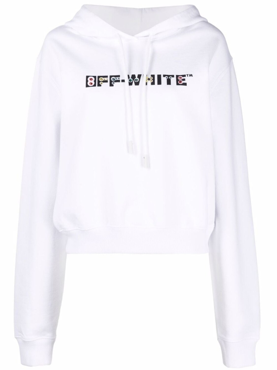 

Off-White худи с логотипом, белый