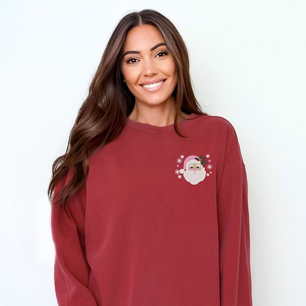 

Вышитая розовая шапка Санты - женский свитшот с принтом Simply Sage Market, Crimson, Розовый, Вышитая розовая шапка Санты - женский свитшот с принтом Simply Sage Market, Crimson