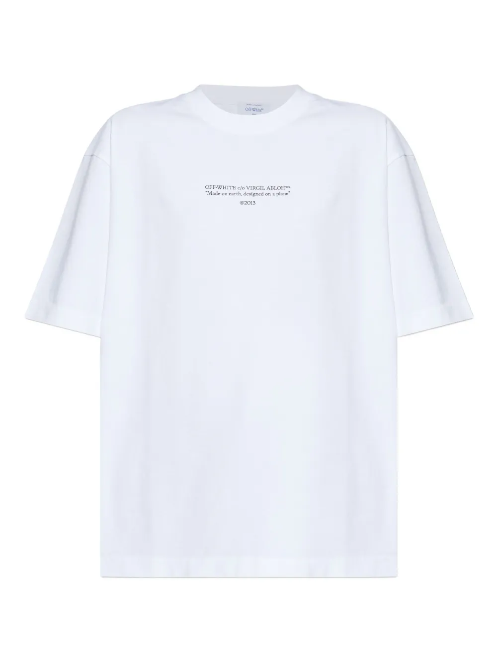 

Хлопковая футболка с короткими рукавами OFF-WHITE, белый