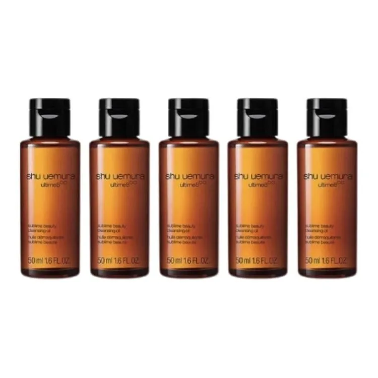 Shu Uemura Образец очищающего масла Amber для контроля жирности, 15 мл/50 мл, подарок на Новый год или день рождения для девушки, 50ml*5