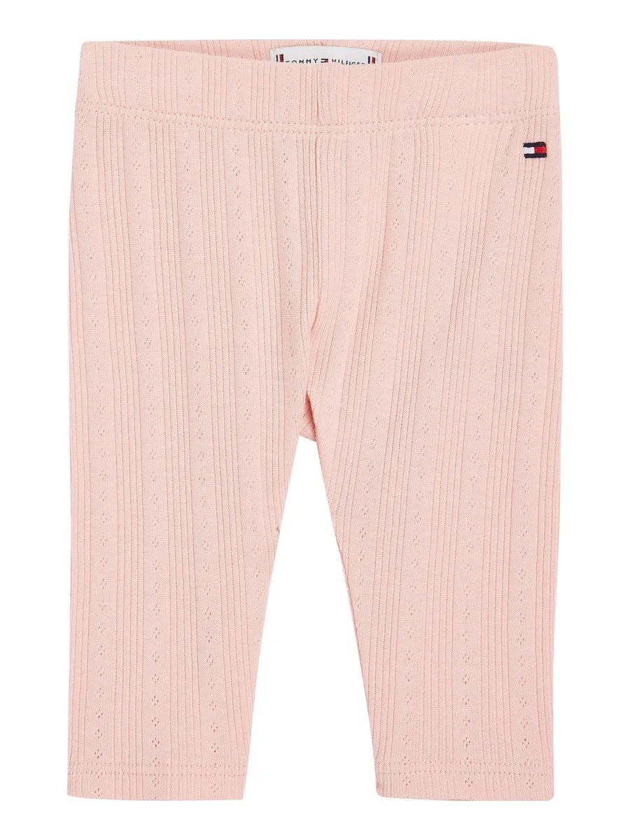 

Леггинсы Tommy Hilfiger "FLOWER POINTELLE LEGGING", для малышей до 2 лет, с вышивкой логотипа, цвет Soft Rose