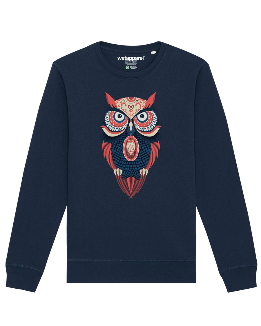 

Толстовка Watapparel Colorful Owl, темно-синий
