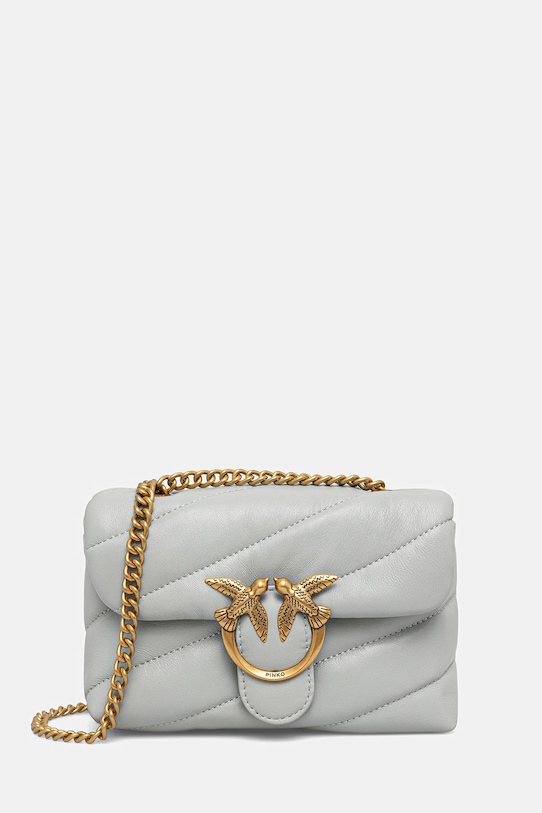 

Кожаная сумка Pinko, серый