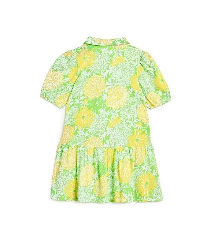 Платье с принтом Mini Bingley Lilly Pulitzer Kids, Crocodile Green Mumbo Jumbo — фото 2