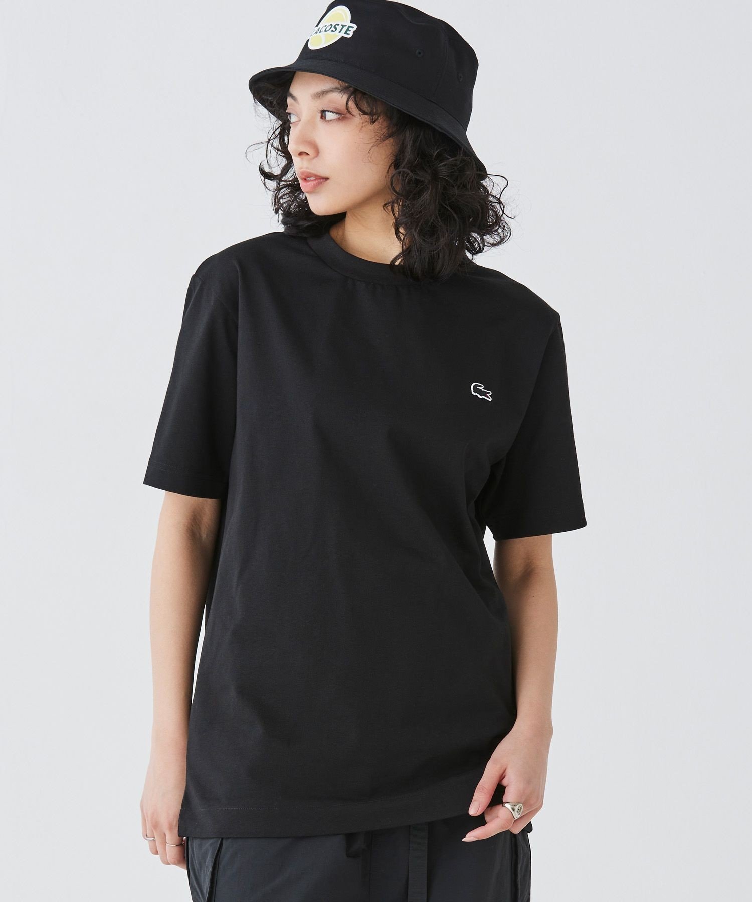 Футболка LACOSTE Контурные часы, Black — фото 2