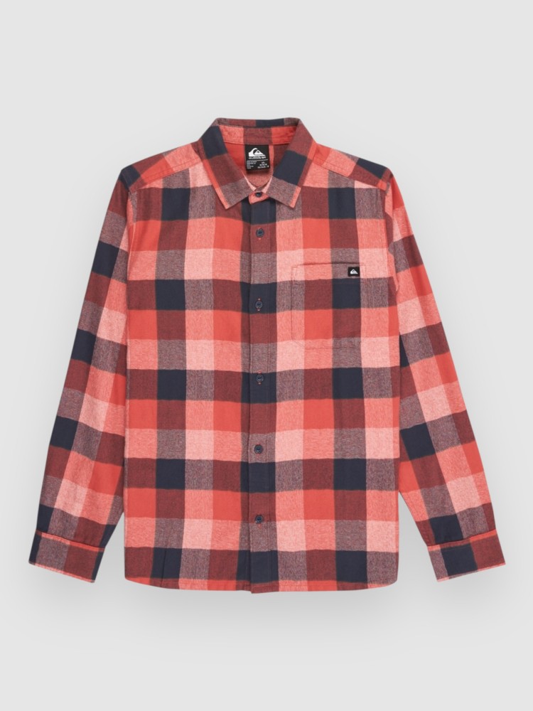 

Рубашка Quiksilver Motherfly Plaid Kids Hemd, mineral red motherfly che
