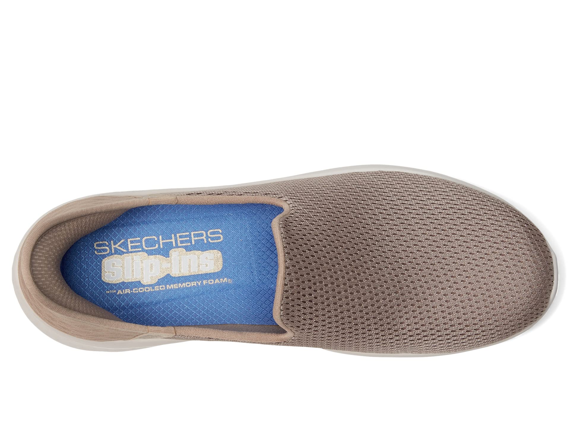 Кроссовки SKECHERS Performance Go Walk Flex Relish Hands Free Slip-Ins, Taupe/Blue — фото 2